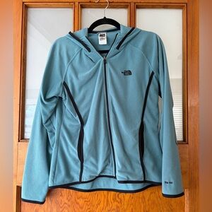 The North Face Women's Teal Zip-Up TKA 100 Jacket